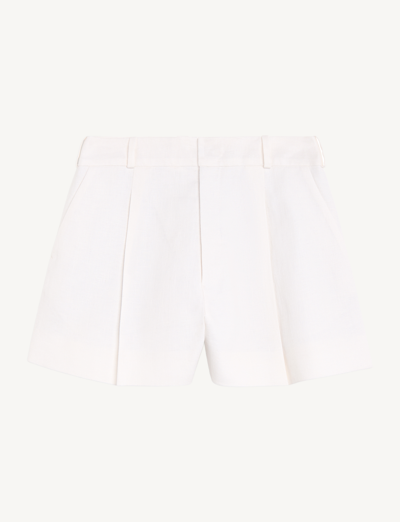 Penn Tailored Short: Linen, Ivory