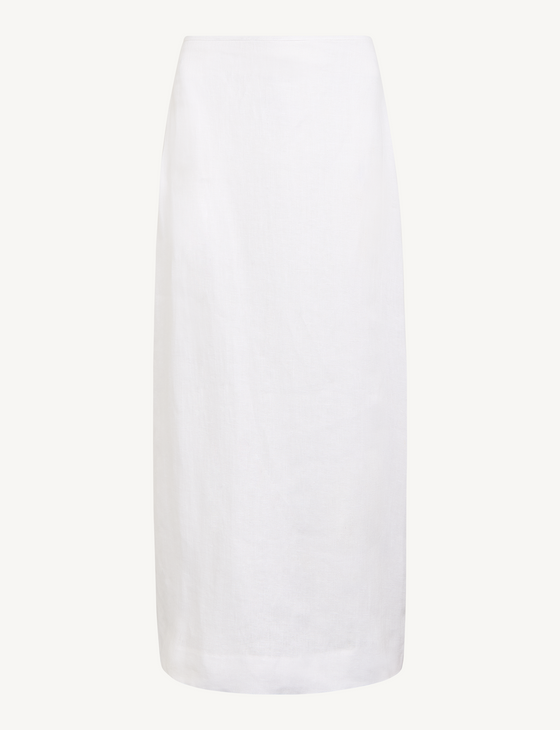 Clara Skirt: Linen, White