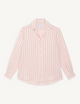 The Boyfriend: Linen, Pink and Green Stripe