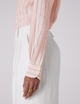 The Boyfriend: Linen, Pink and Green Stripe
