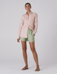 The Boyfriend: Linen, Pink and Green Stripe