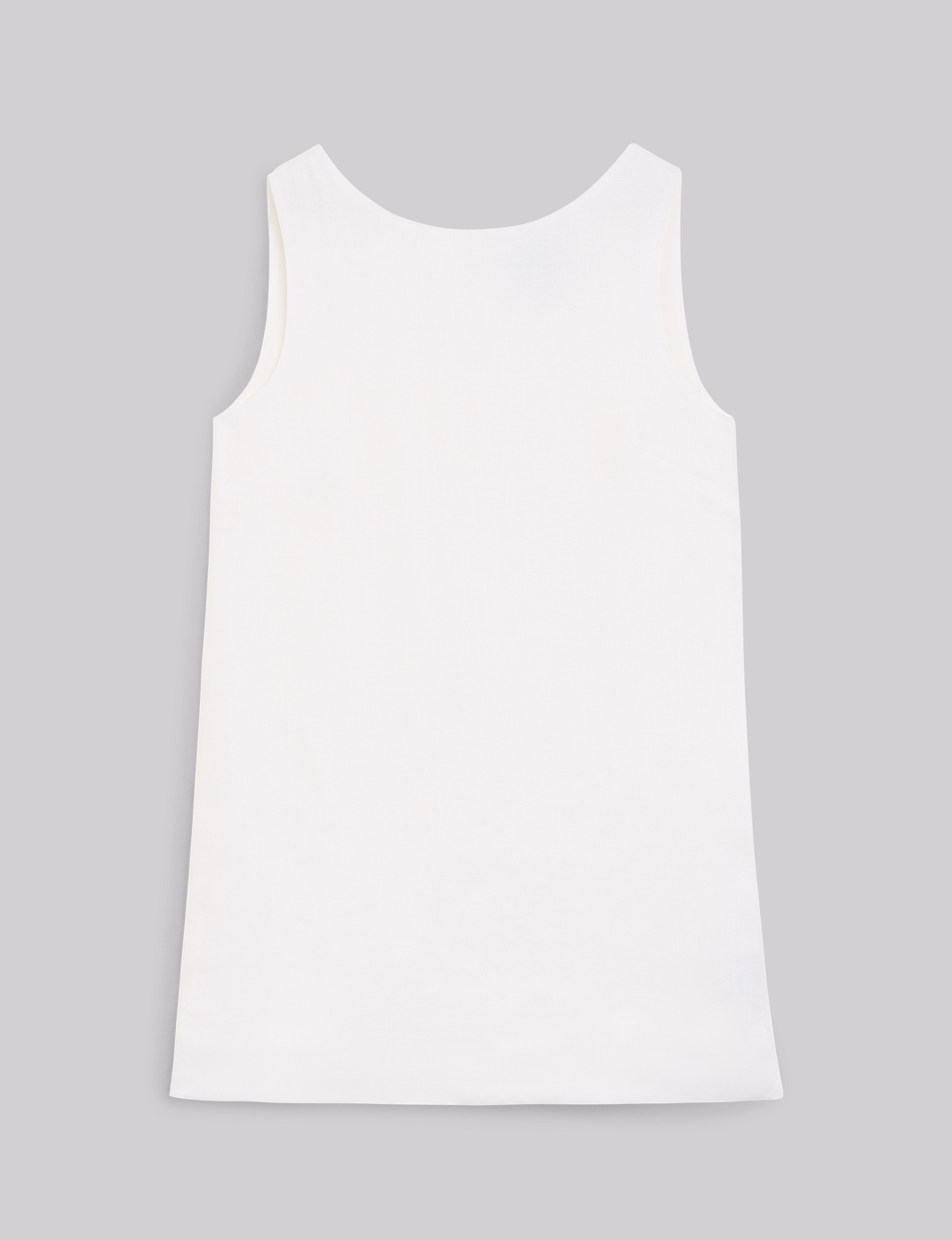Jackie Dress: Linen, White