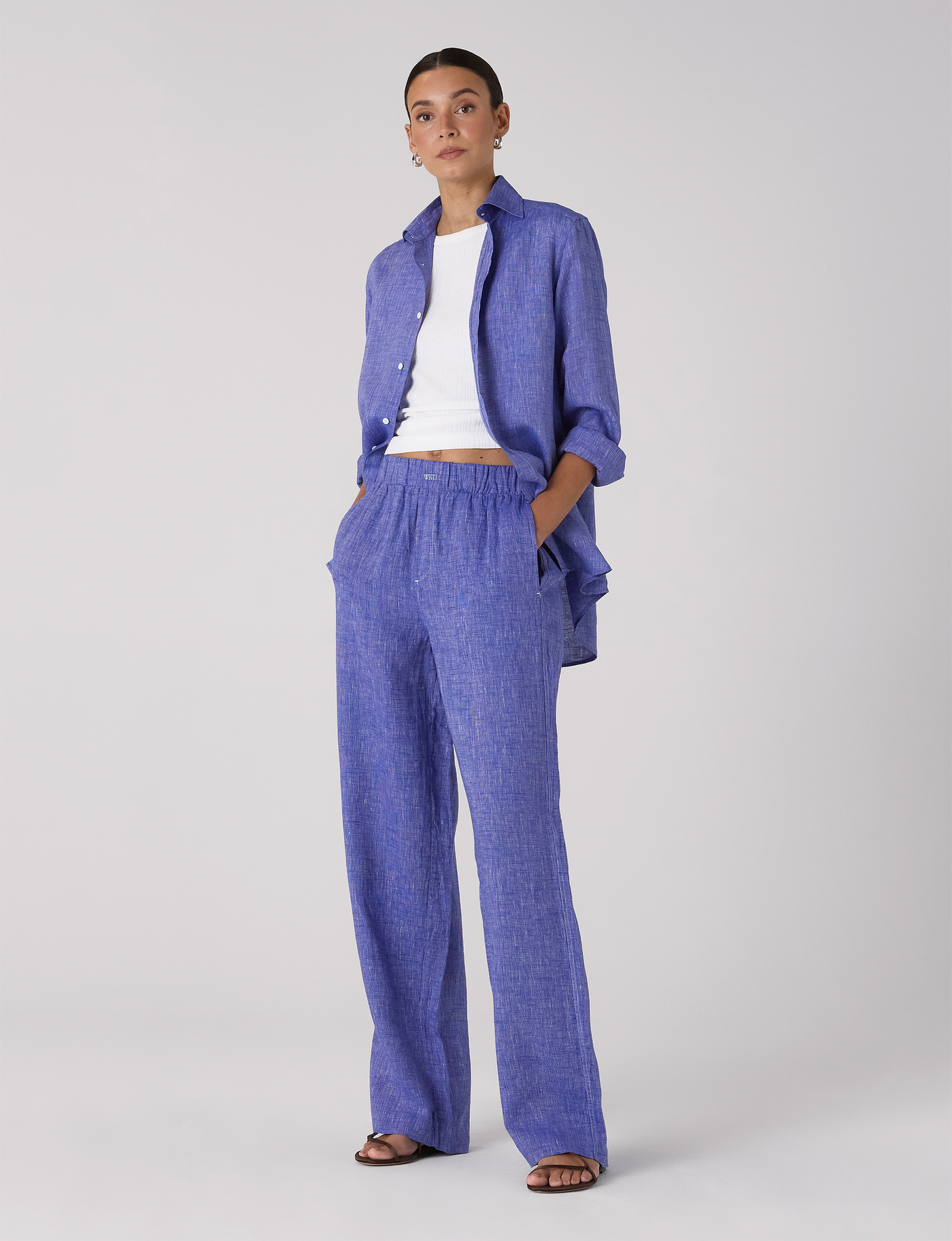 The Palazzo: Linen, Lapis Blue