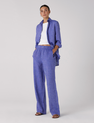 The Palazzo: Linen, Lapis Blue