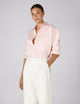 The Set: Hemp Blush Pink Shirt & Fine Poplin White Trouser