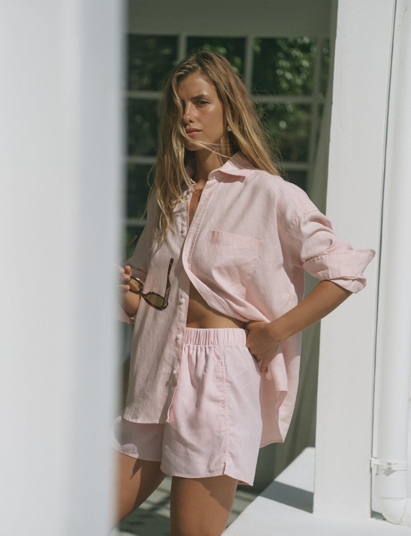 The Set: Hemp Blush Pink Shirt & Boxer