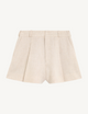 Penn Tailored Short: Linen, Oatmeal