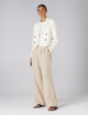 Rampling Trouser: Linen, Oatmeal