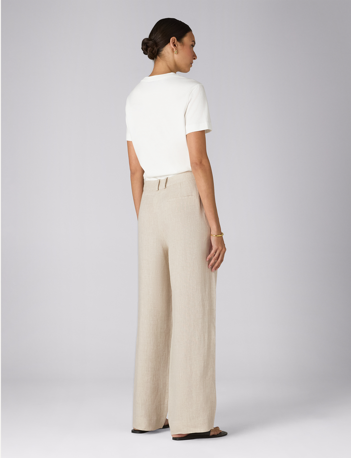 Rampling Trouser: Linen, Oatmeal