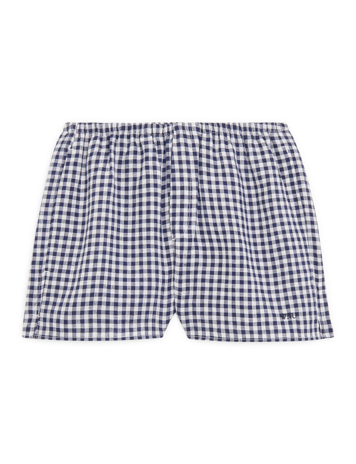 The Set: Jackie Top & Gingham Navy Court Short