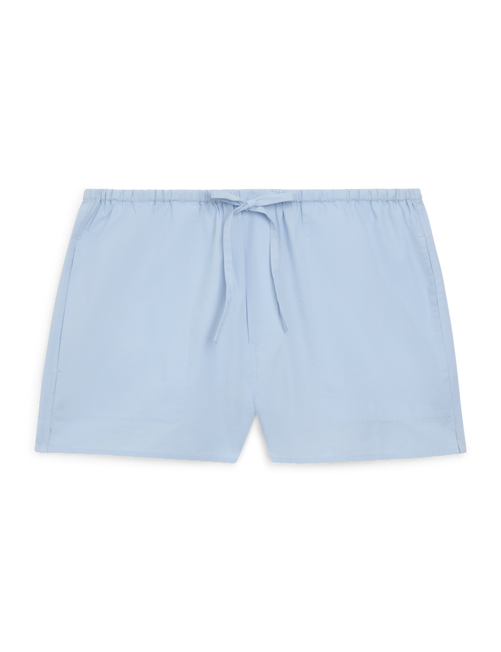 Ceiriad Shorts: Fine Poplin, Icy Blue x Lucy Williams