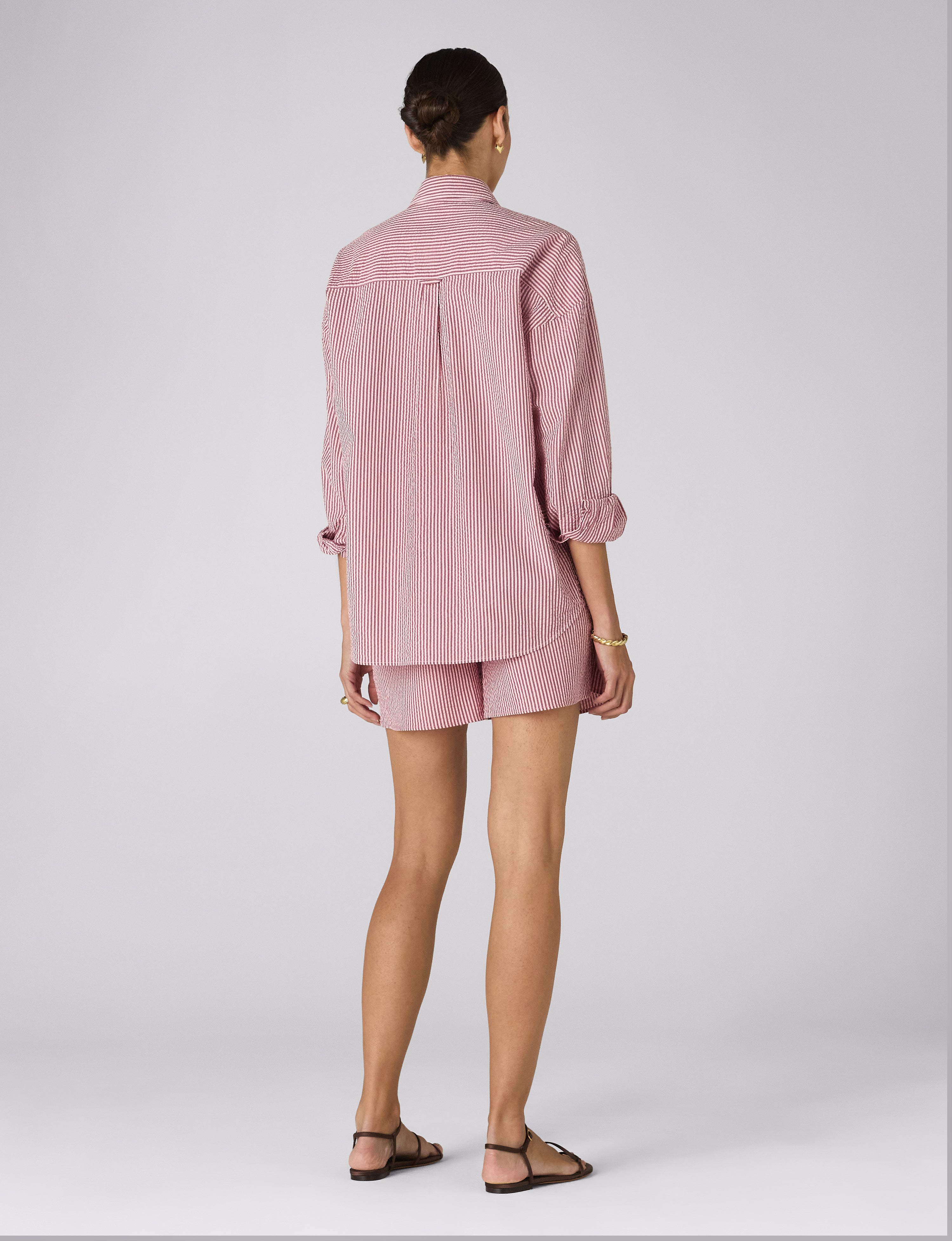The Weekend: Seersucker, Pink and Berry Stripe – With Nothing