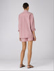 The Set: Seersucker, Pink and Berry Stripe Shirt & Boxer Shorts