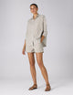 The Set: Seersucker, Mocha Stripe Shirt & Boxer Shorts