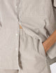 The Set: Seersucker, Mocha Stripe Shirt & Boxer Shorts