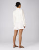 Belgravia Cropped Blazer: Linen, Ivory
