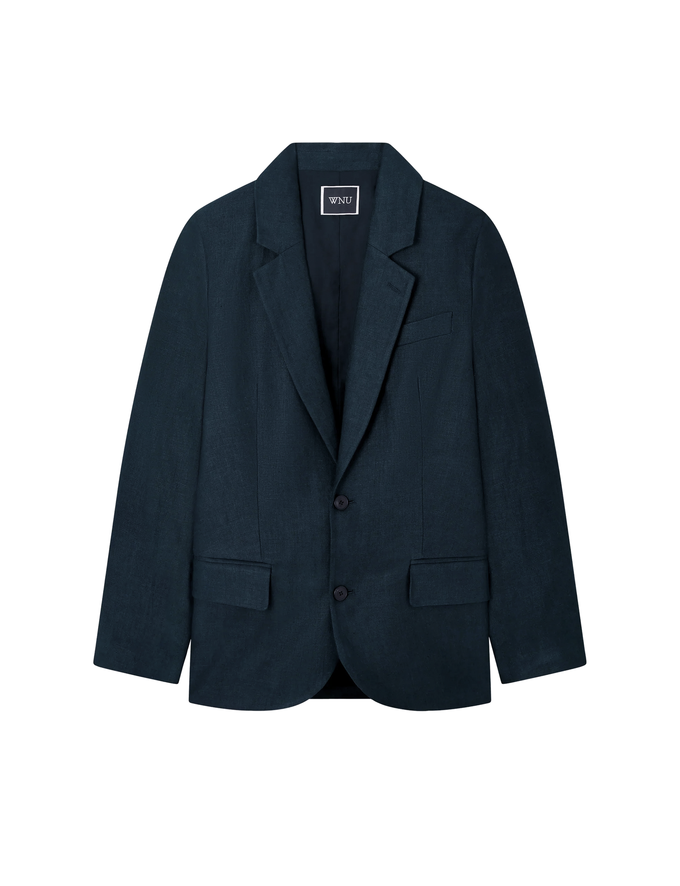 Hutton Blazer: Linen, Navy Blue