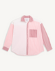 The Set: Seersucker Pink Patchwork Shirt & Pink and Berry Stripe Boxer