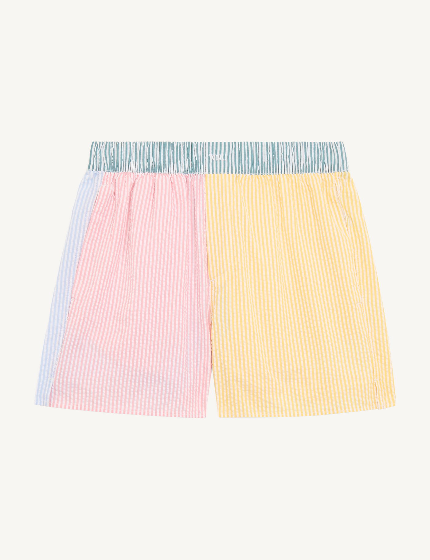 The Boxer: Seersucker, Multi Patchwork