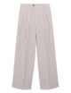 The Set: Hemp Chocolate Shirt & Seersucker Rampling Mocha Stripe Trousers