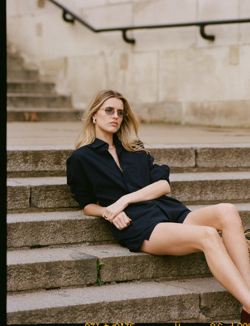 The Weekend: Seersucker, Navy