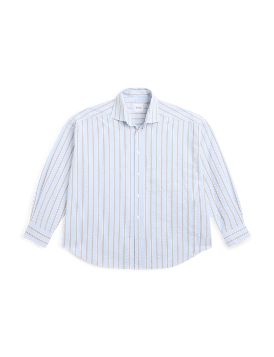 The Weekend: Seersucker, Icy Blue and Mocha Multi Stripe