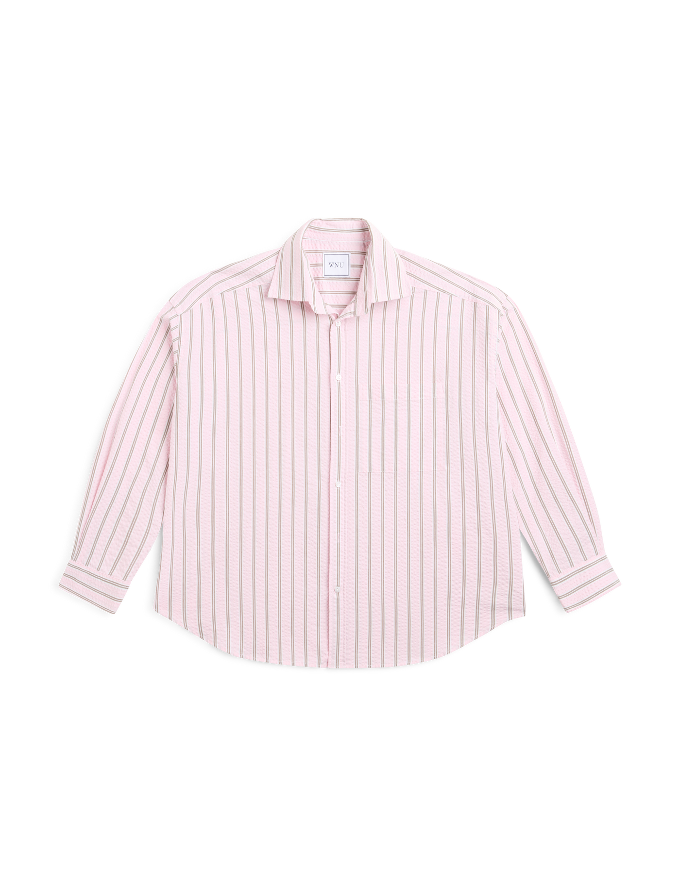 The Weekend: Seersucker, Pale Pink and Mocha Multi Stripe