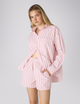 The Weekend: Seersucker, Pale Pink and Mocha Multi Stripe