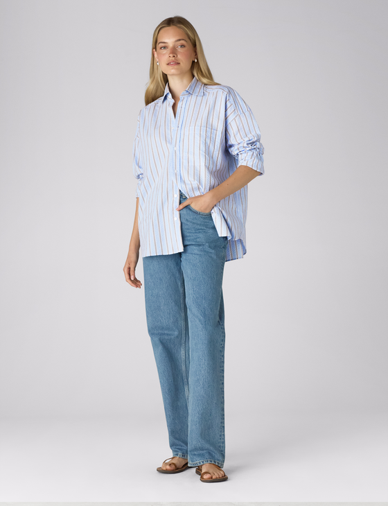 The Weekend: Seersucker, Icy Blue and Mocha Multi Stripe