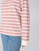 Bessette Top: Jersey, Sienna and Sky Blue Stripe