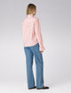 Kew Blouse: Cotton, Red Stripe