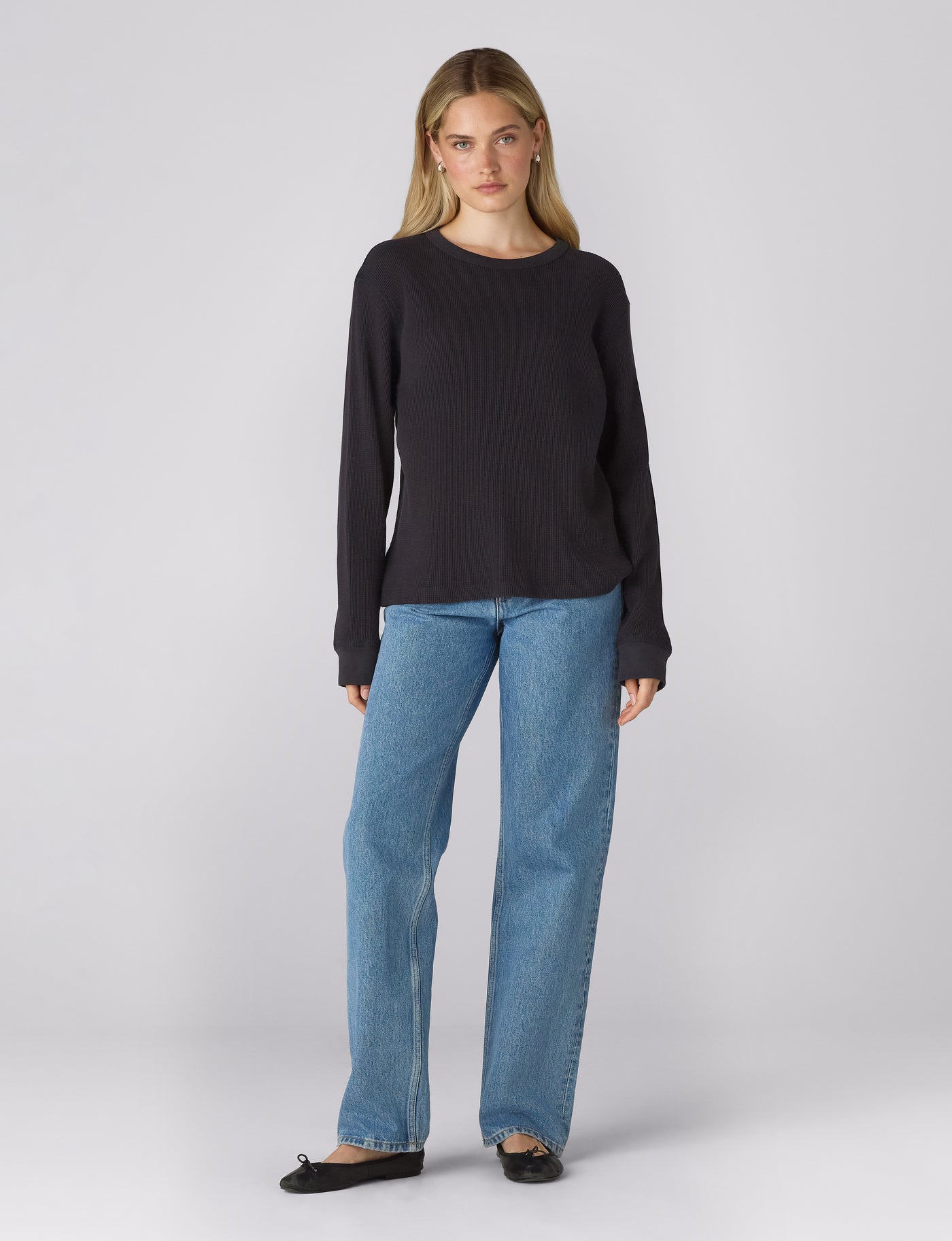 Bessette Top: Cotton Jersey, Ember