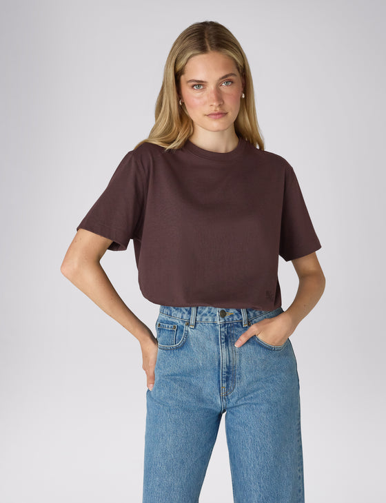 Soho T-Shirt: Cotton Jersey, Chocolate