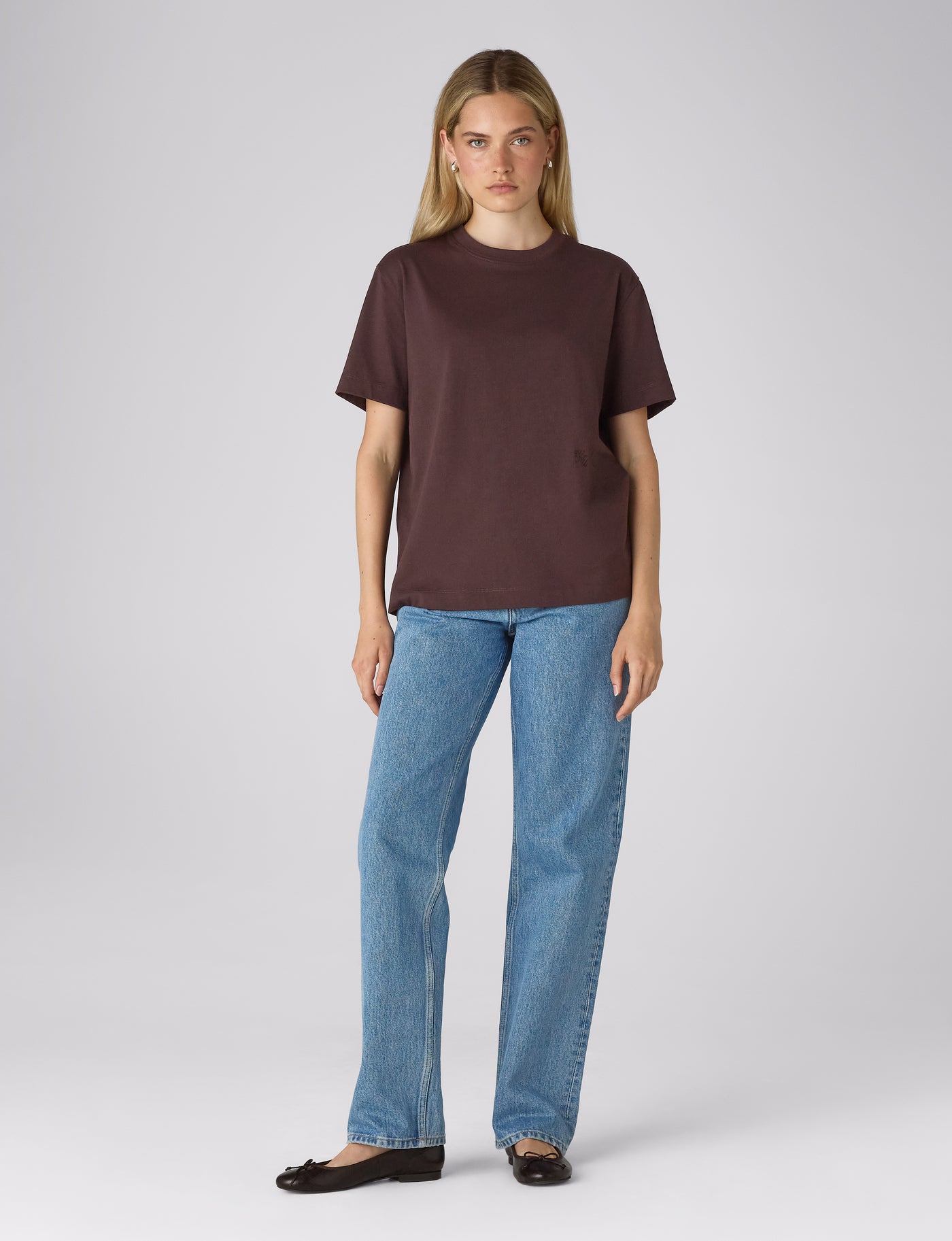 Soho T-Shirt: Cotton Jersey, Chocolate