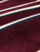 Devon Jumper: Cotton, Merlot Navy and Ivory Stripe