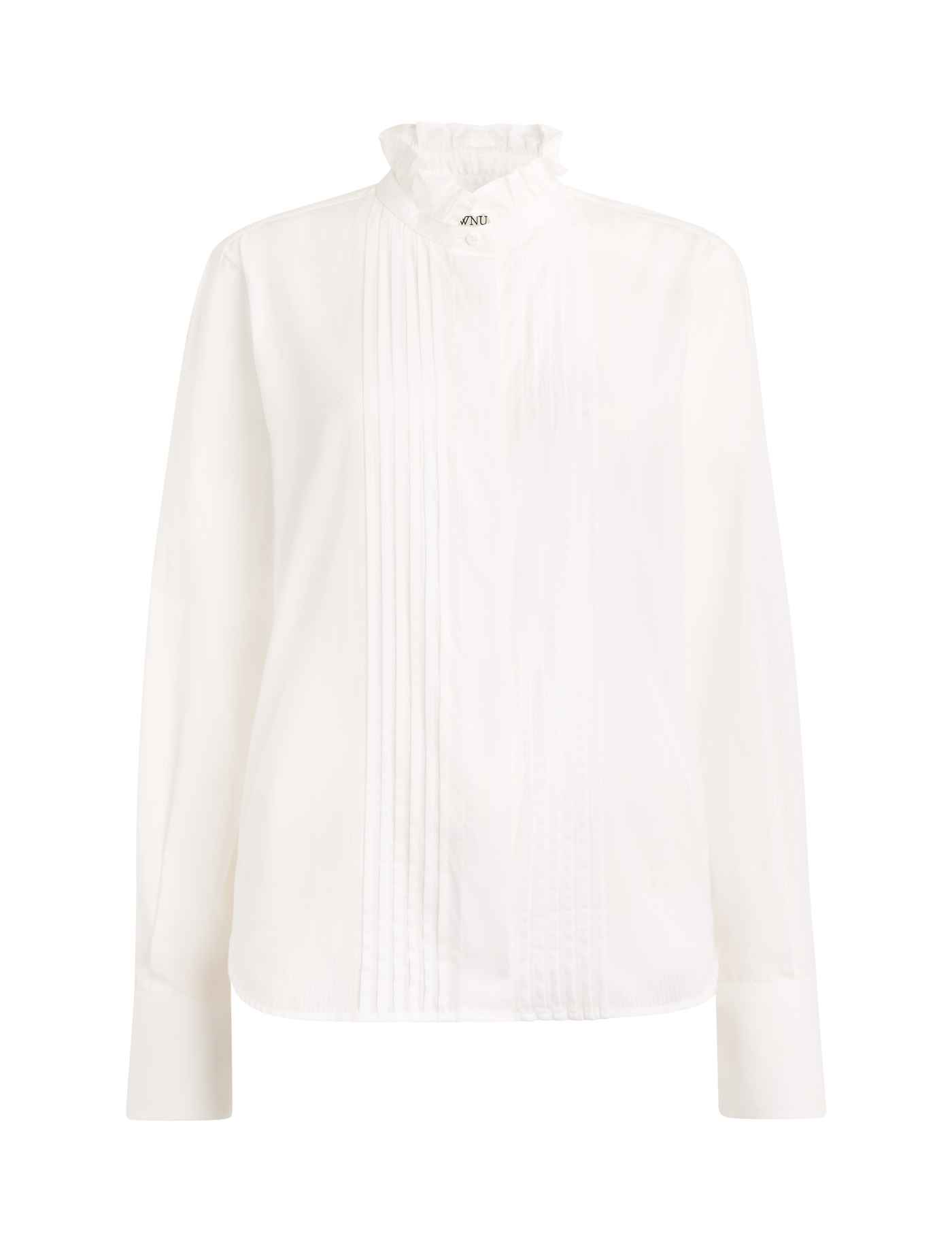 Pintuck Kew Blouse: Cotton Voile, White