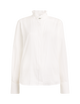 Pintuck Kew Blouse: Cotton Voile, White