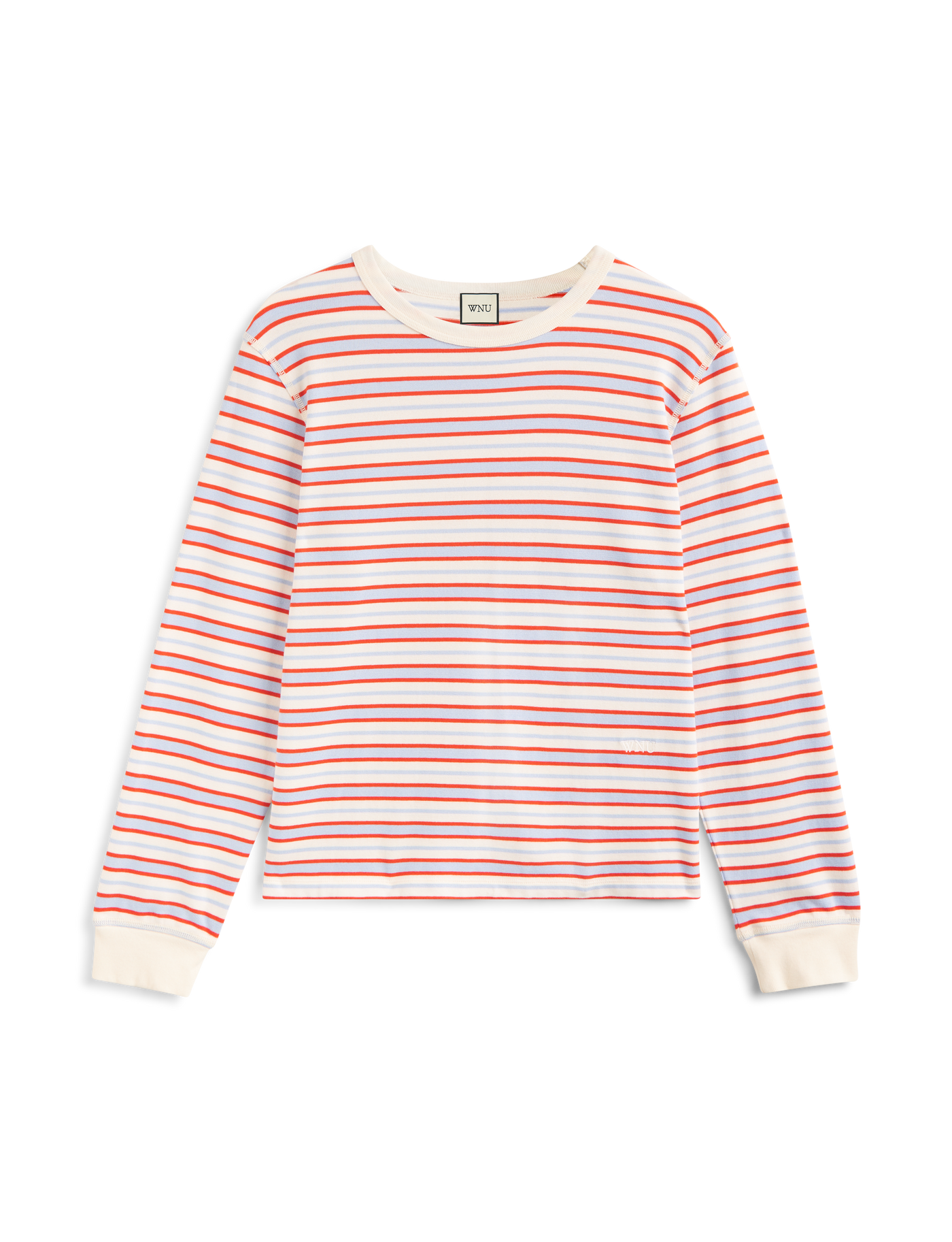 Bessette Top: Jersey, Sienna and Sky Blue Stripe