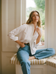 Pintuck Kew Blouse: Cotton Voile, White