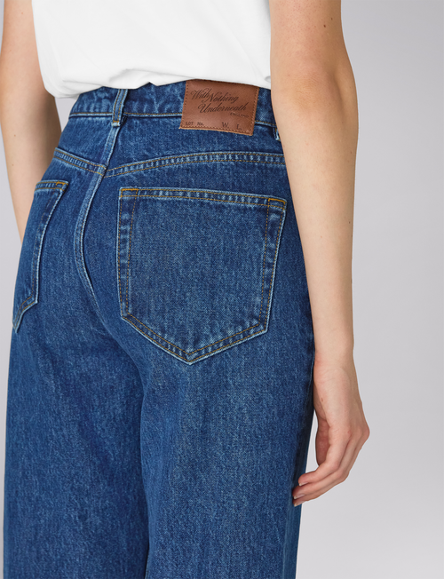 Crawford Jeans: Straight Leg - High Waist, Mid Blue