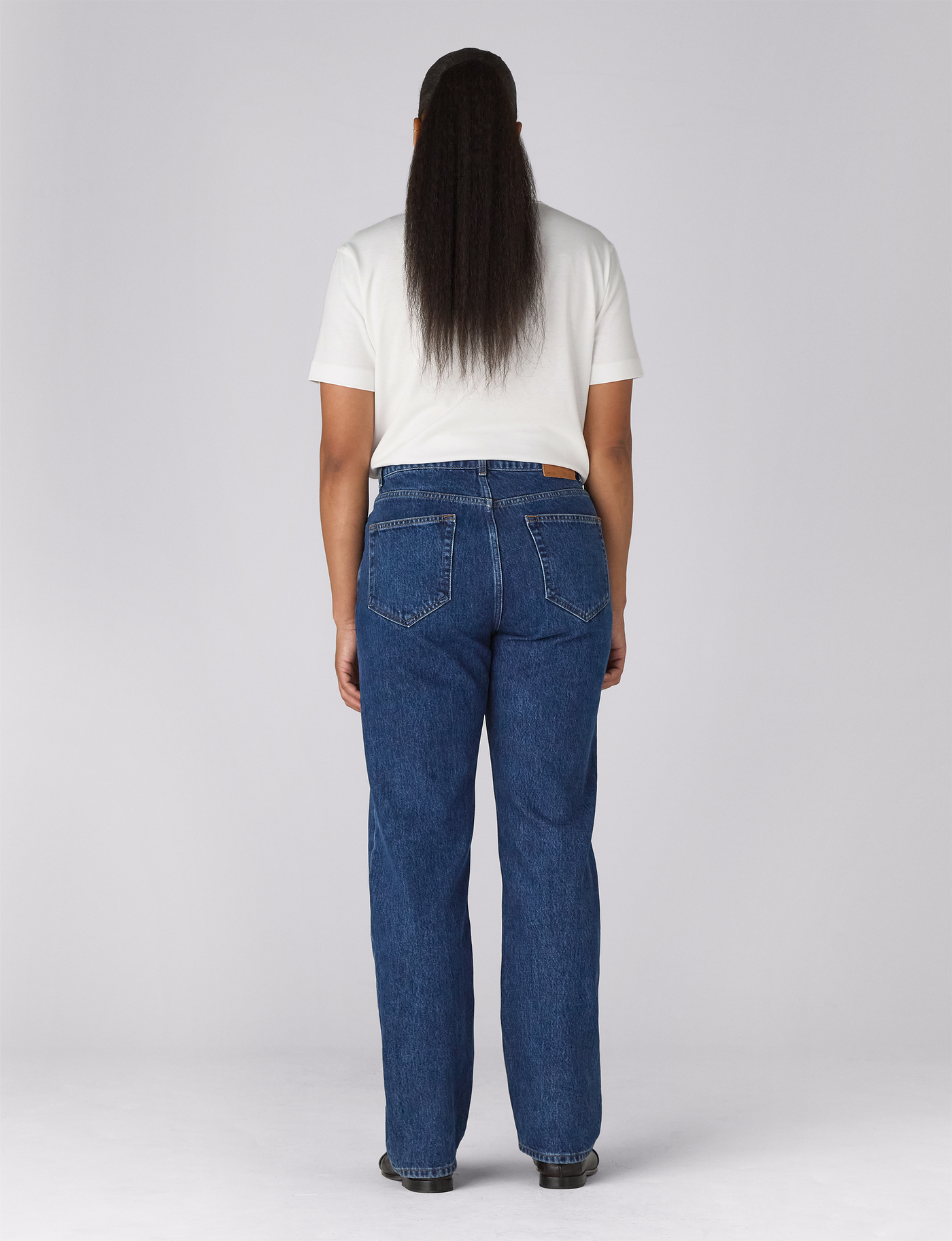 Crawford Jeans: Straight Leg - High Waist, Mid Blue