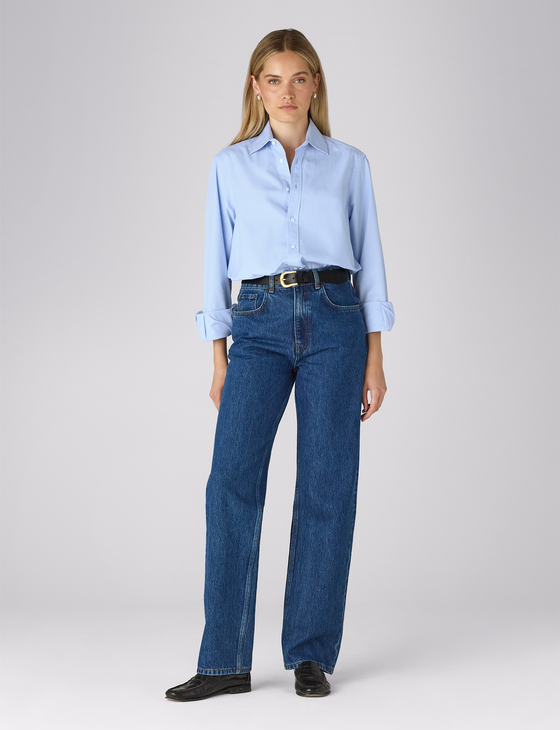 Crawford Jeans: Straight Leg - High Waist, Mid Blue