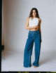 Fawcett Jeans: Wide Leg - High Waist, Mid Blue