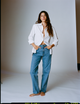 Crawford Jeans: Straight Leg - High Waist, Light Blue