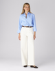 Fawcett Jeans: Wide Leg - High Waist, Off-White