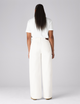 Fawcett Jeans: Wide Leg - High Waist, Off-White
