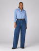 Fawcett Jeans: Wide Leg - High Waist, Mid Blue