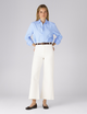 Stevie Jeans: Cropped Flare Leg - High Waist, White