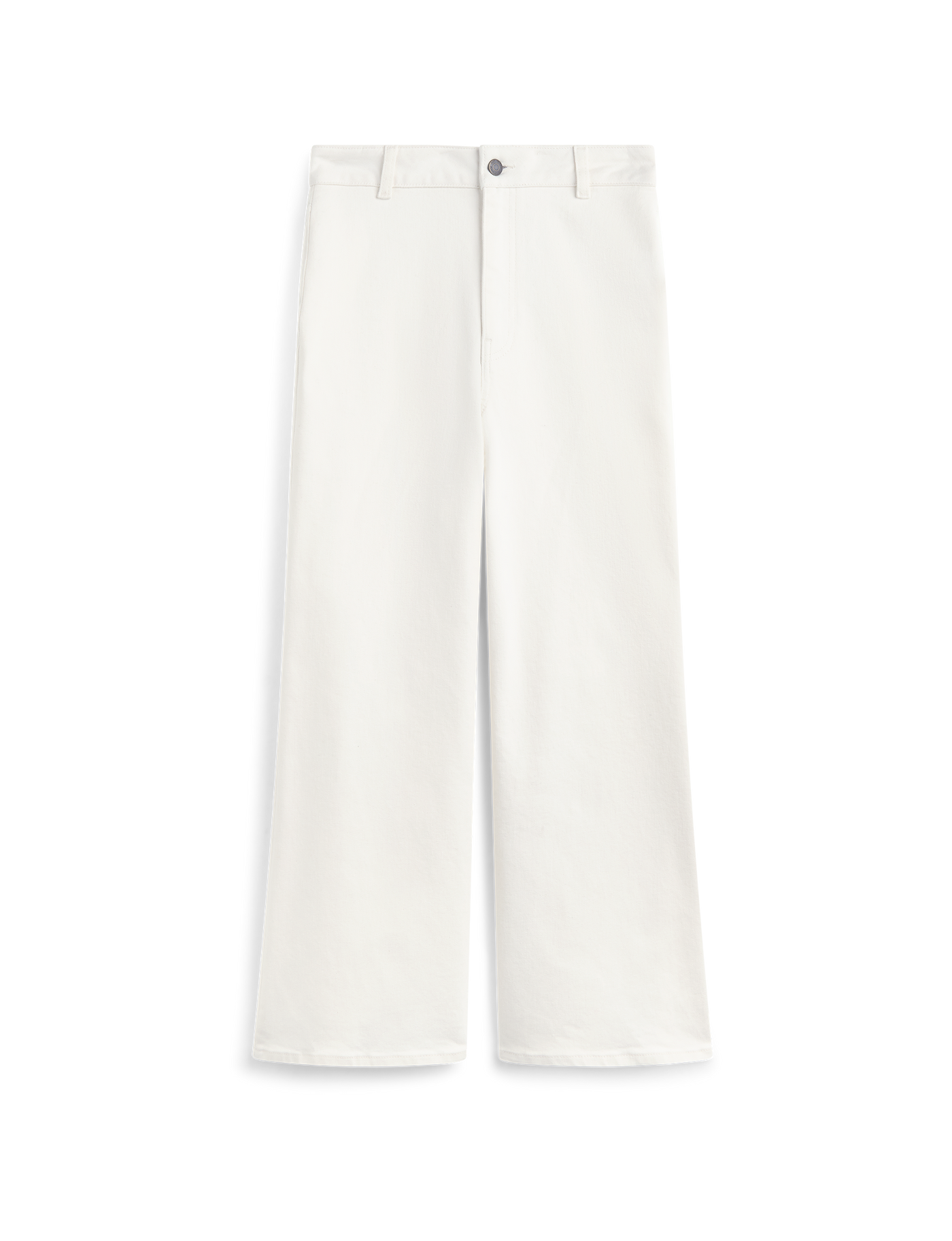 Stevie Jeans: Cropped Flare Leg - High Waist, White