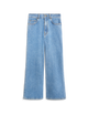 Stevie Jeans: Cropped Flare Leg - High Waist, Light Blue